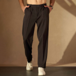 Men Smart Fit Pleated Trousers