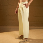 Men Double Pleated Korean Baggy Fit Trouser