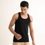 Men Solid Cotton Anti-Microbial Innerwear Vest