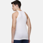 Men White Solid Innerwear Vest