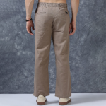 Men Relaxed Fit Mid Rise Linen Trousers